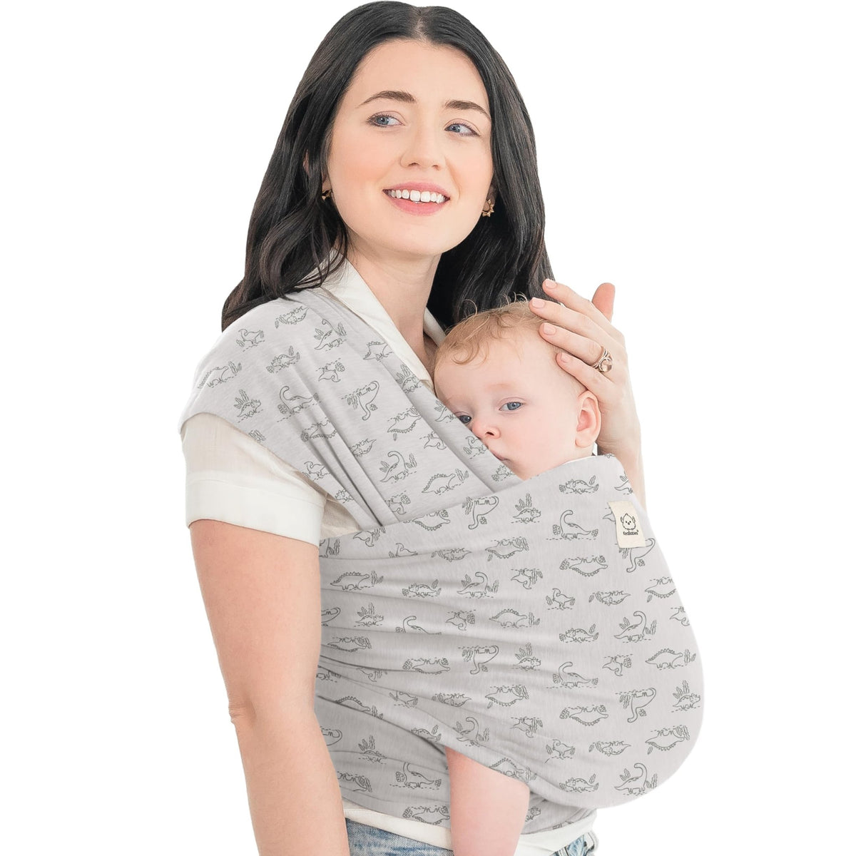 KeaBabies Baby Wrap Carrier, All in 1 Original Baby Carrier, Trendy Black - Jansha Store