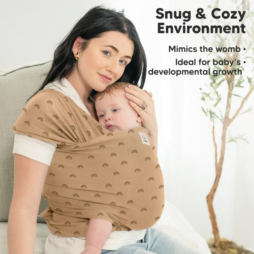 KeaBabies Baby Wrap Carrier, All in 1 Original Baby Carrier, Trendy Black - Jansha Store