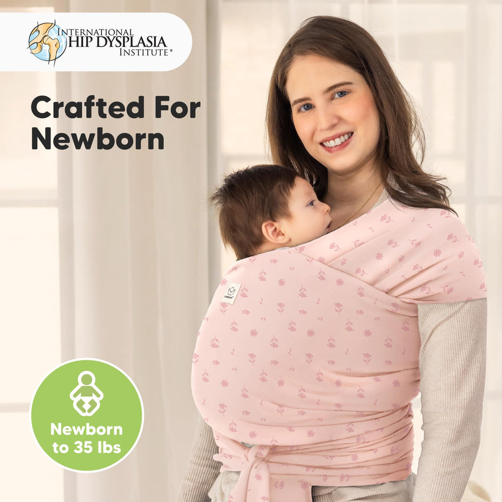 KeaBabies Baby Wrap Carrier, All in 1 Original Baby Carrier, Trendy Black - Jansha Store