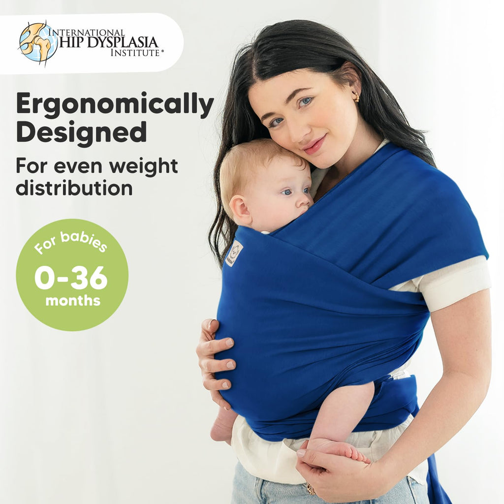 KeaBabies Baby Wrap Carrier, All in 1 Original Baby Carrier, Trendy Black - Jansha Store