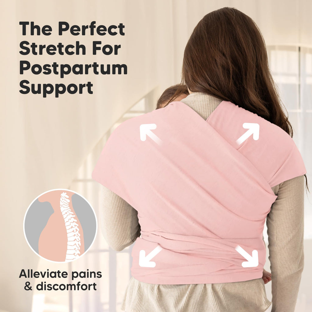 KeaBabies Baby Wrap Carrier, All in 1 Original Baby Carrier, Trendy Black - Jansha Store