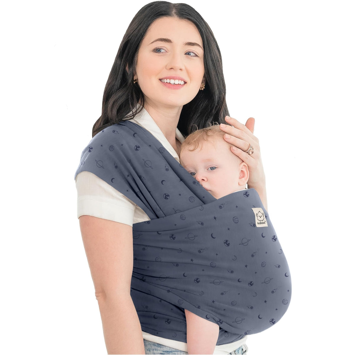 KeaBabies Baby Wrap Carrier, All in 1 Original Baby Carrier, Trendy Black - Jansha Store