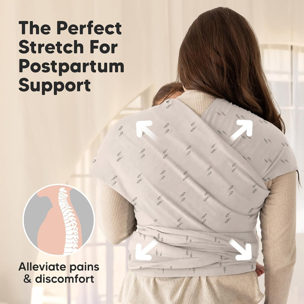 KeaBabies Baby Wrap Carrier, All in 1 Original Baby Carrier, Trendy Black - Jansha Store