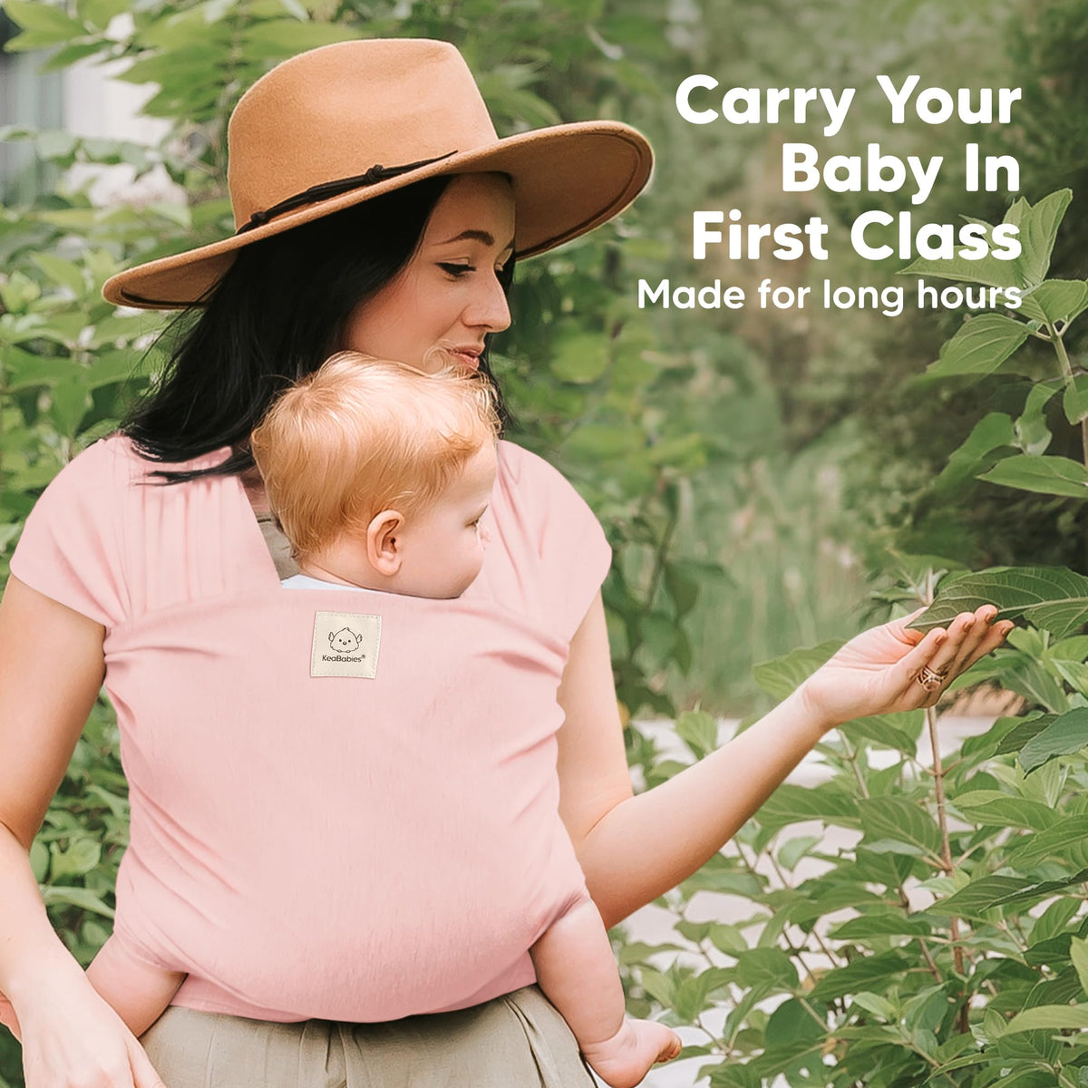 KeaBabies Baby Wrap Carrier, All in 1 Original Baby Carrier, Trendy Black - Jansha Store