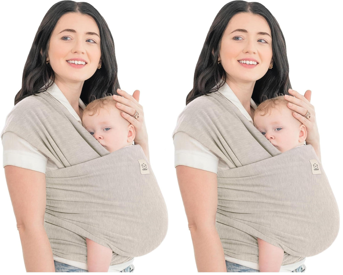 KeaBabies Baby Wrap Carrier, All in 1 Original Baby Carrier, Trendy Black - Jansha Store
