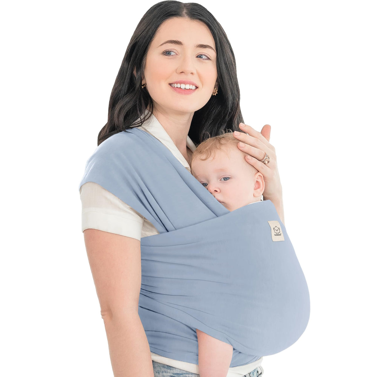 KeaBabies Baby Wrap Carrier, All in 1 Original Baby Carrier, Trendy Black - Jansha Store