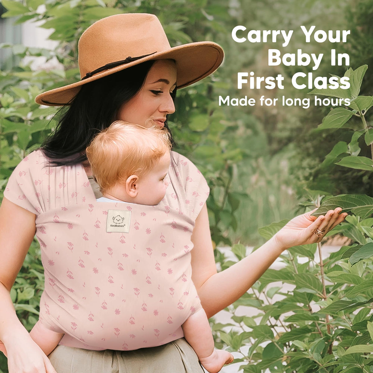 KeaBabies Baby Wrap Carrier, All in 1 Original Baby Carrier, Trendy Black - Jansha Store