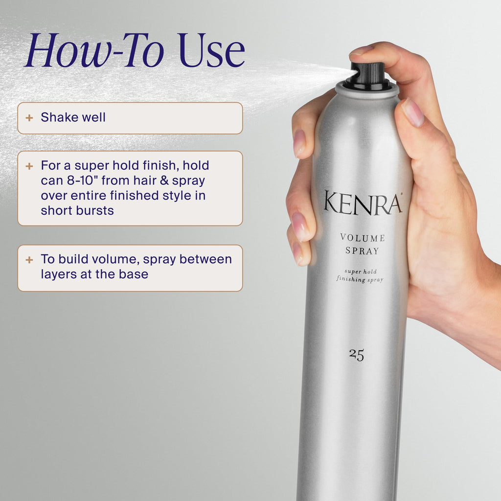 Kenra Professional Volume Spray 25 | Super Hold Finishing & Styling Hairspray | Flake-free & Fast-drying | Wind & Humidity Resistance | All Hair Types - Jansha Store