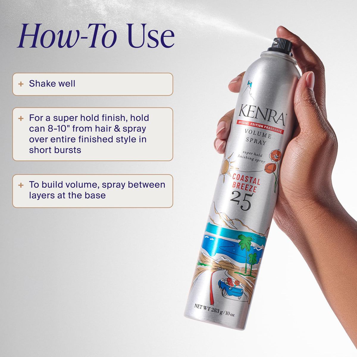 Kenra Professional Volume Spray 25 | Super Hold Finishing & Styling Hairspray | Flake-free & Fast-drying | Wind & Humidity Resistance | All Hair Types - Jansha Store