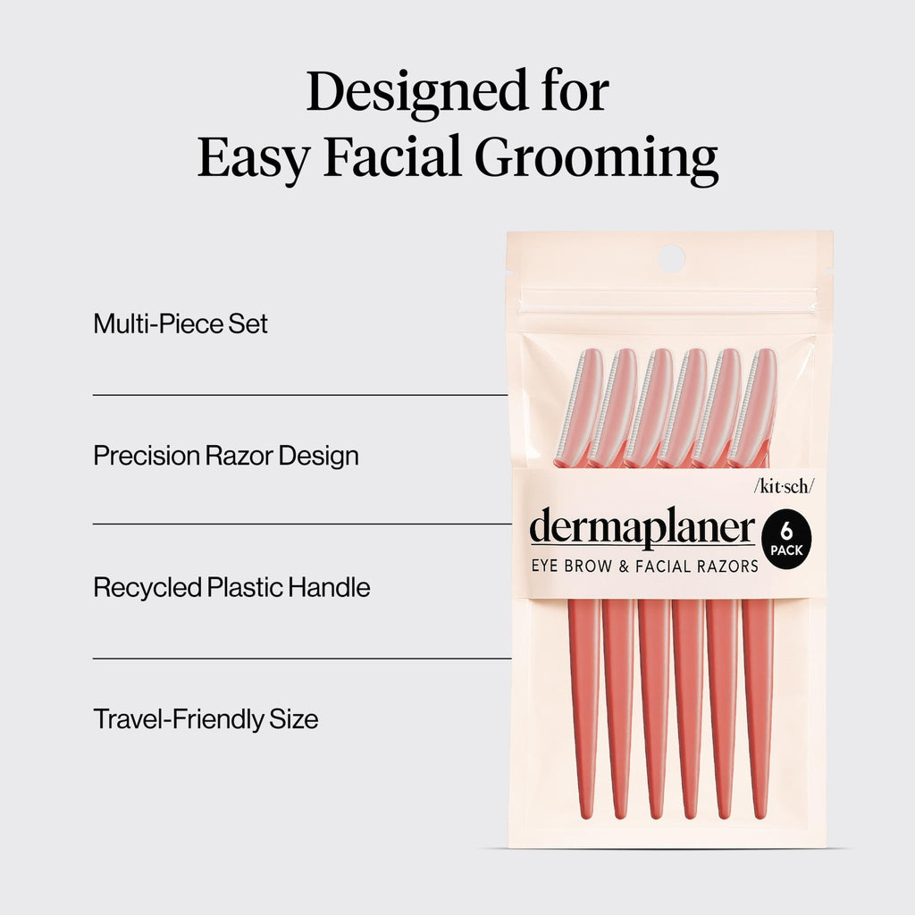 Kitsch Dermaplane Razor for Women Face – Terracotta, 12 pcs - Jansha Store