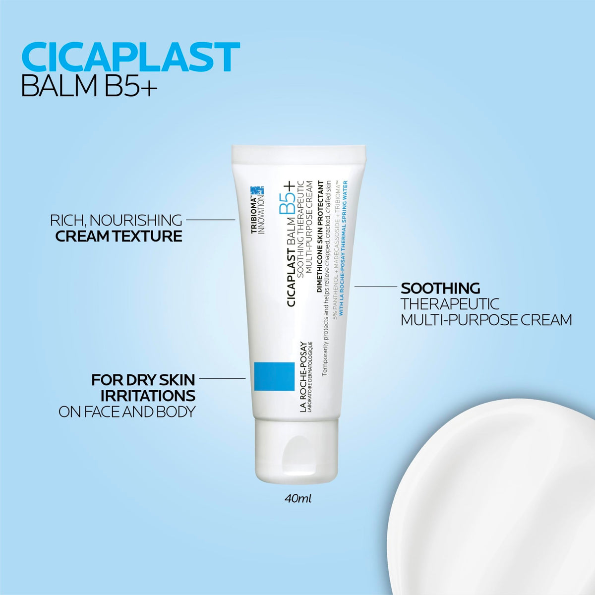 La Roche-Posay Cicaplast Balm B5, Barrier Repair Cream for Dry Skin - Jansha Store