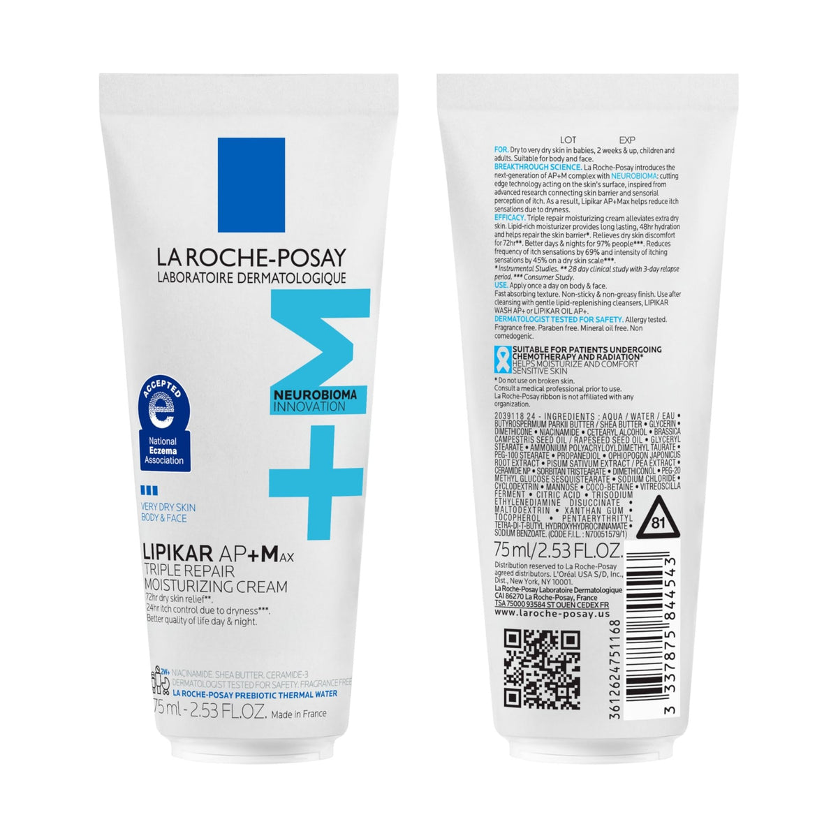 La Roche-Posay Lipikar AP+MAX Triple Repair Moisturizing Body Cream - Jansha Store
