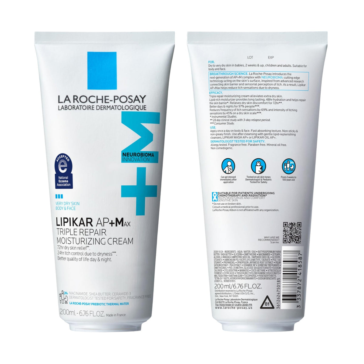 La Roche-Posay Lipikar AP+MAX Triple Repair Moisturizing Body Cream - Jansha Store