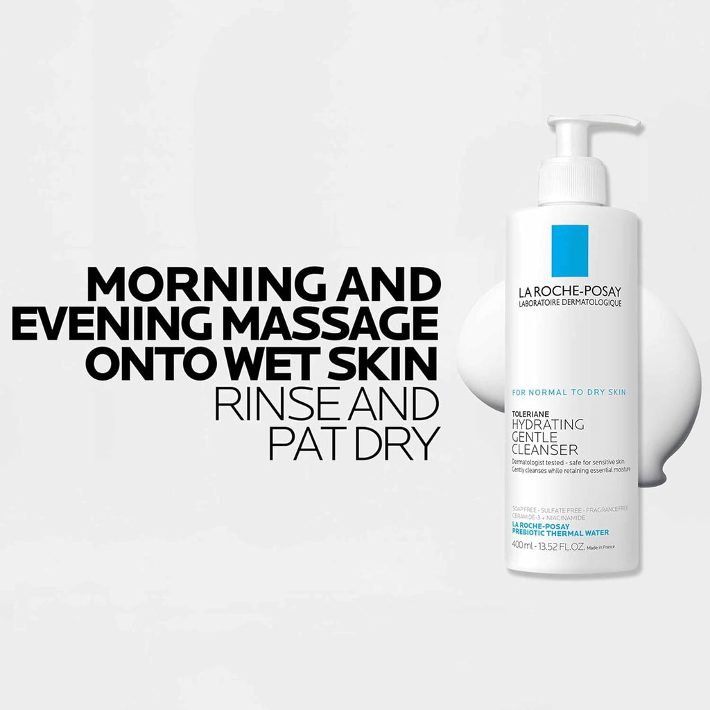 La Roche-Posay Toleriane Hydrating Gentle Facial Cleanser, with Niacinamide - Jansha Store