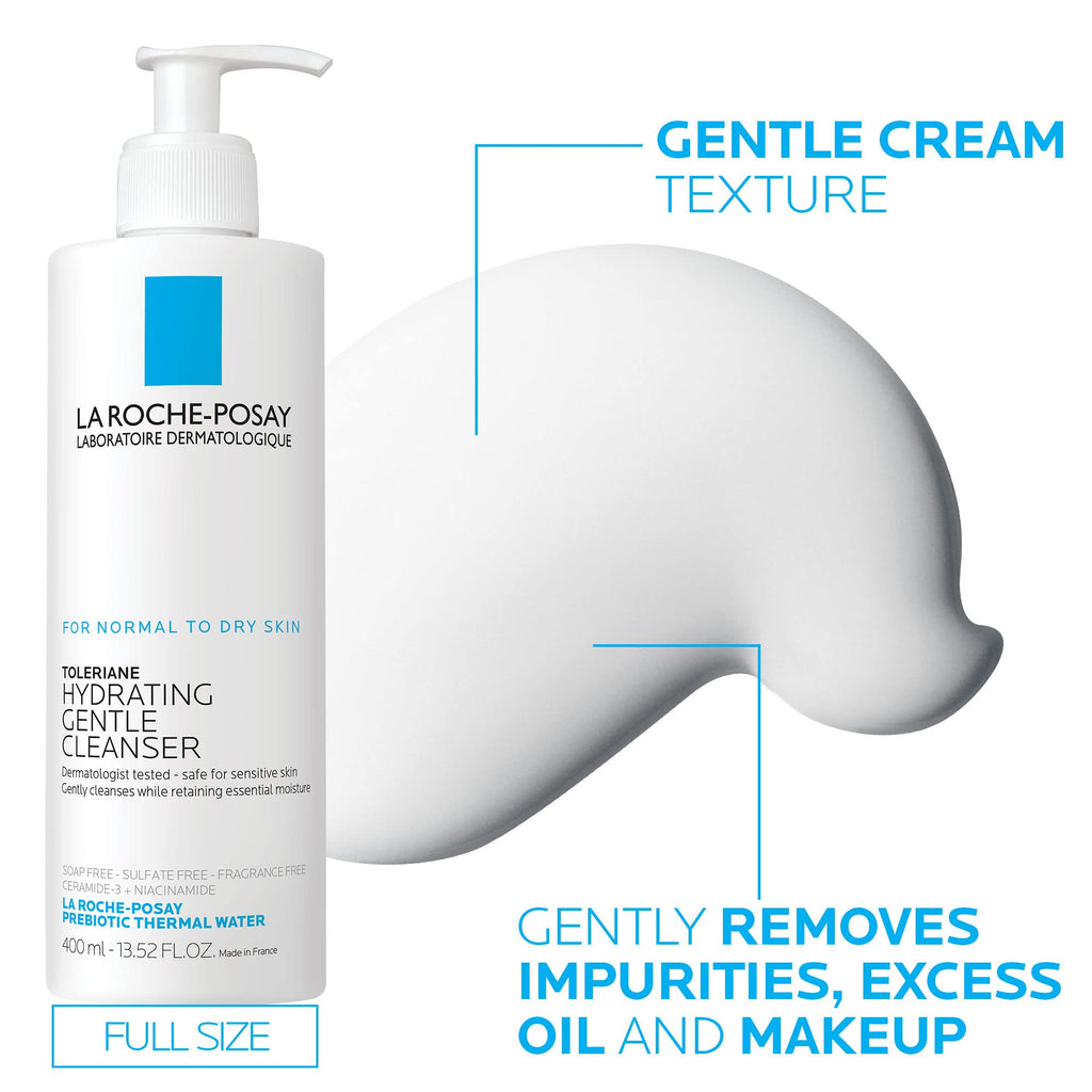 La Roche-Posay Toleriane Hydrating Gentle Facial Cleanser, with Niacinamide - Jansha Store