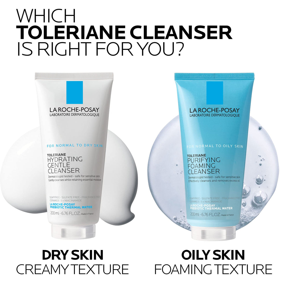 La Roche-Posay Toleriane Hydrating Gentle Facial Cleanser, with Niacinamide - Jansha Store