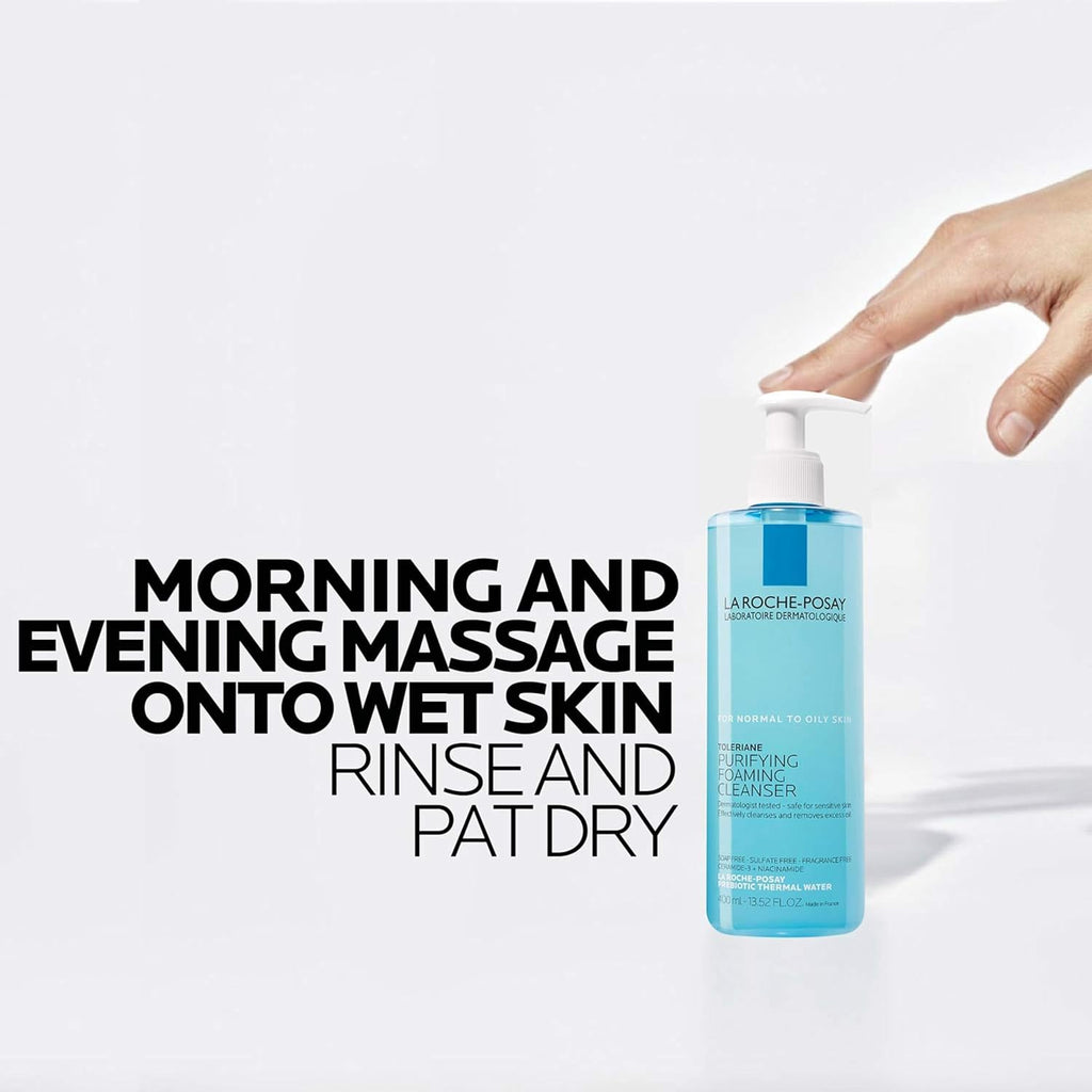 La Roche-Posay Toleriane Purifying Foaming Facial Cleanser with Niacinamide - Jansha Store