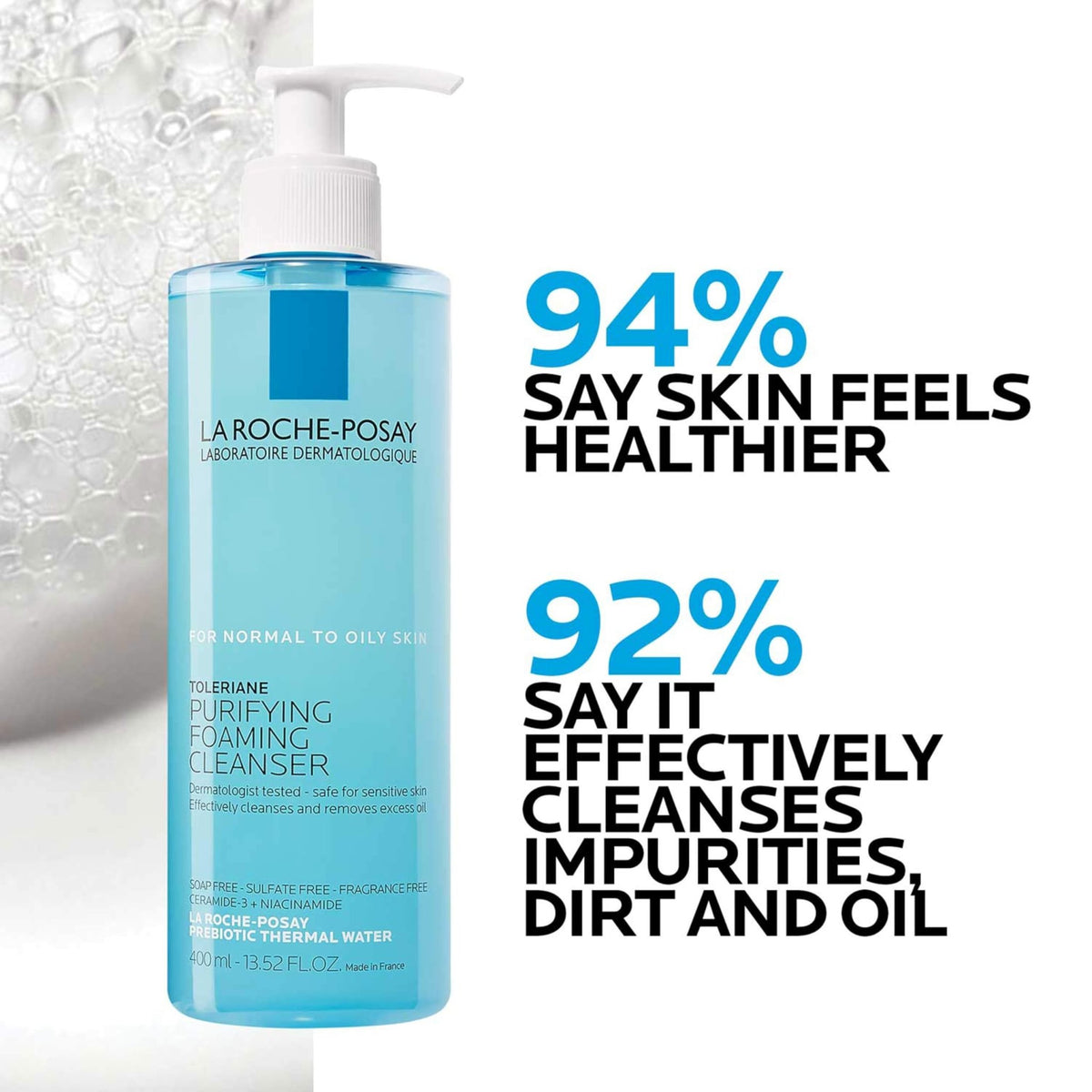 La Roche-Posay Toleriane Purifying Foaming Facial Cleanser with Niacinamide - Jansha Store
