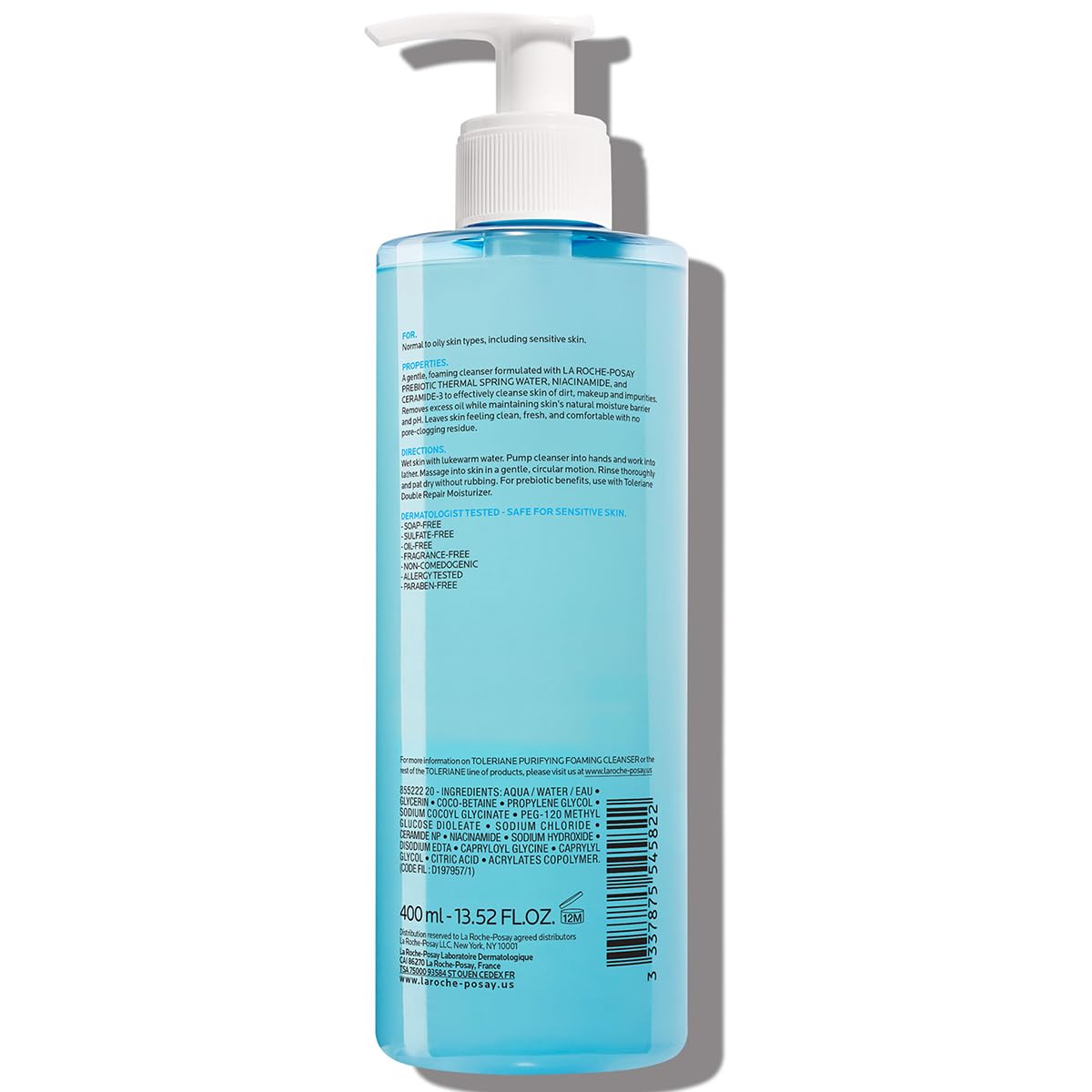La Roche-Posay Toleriane Purifying Foaming Facial Cleanser with Niacinamide - Jansha Store