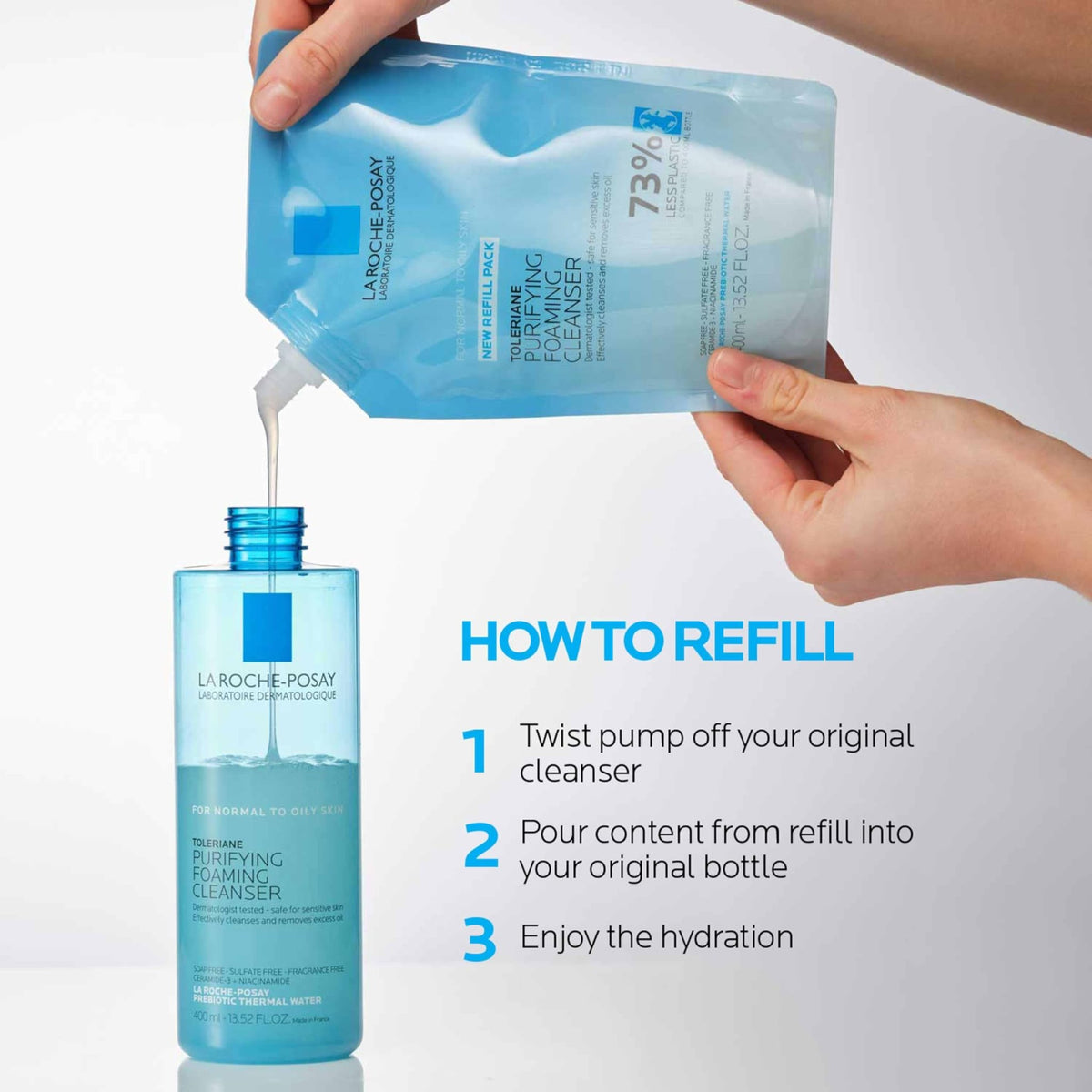 La Roche-Posay Toleriane Purifying Foaming Facial Cleanser with Niacinamide - Jansha Store