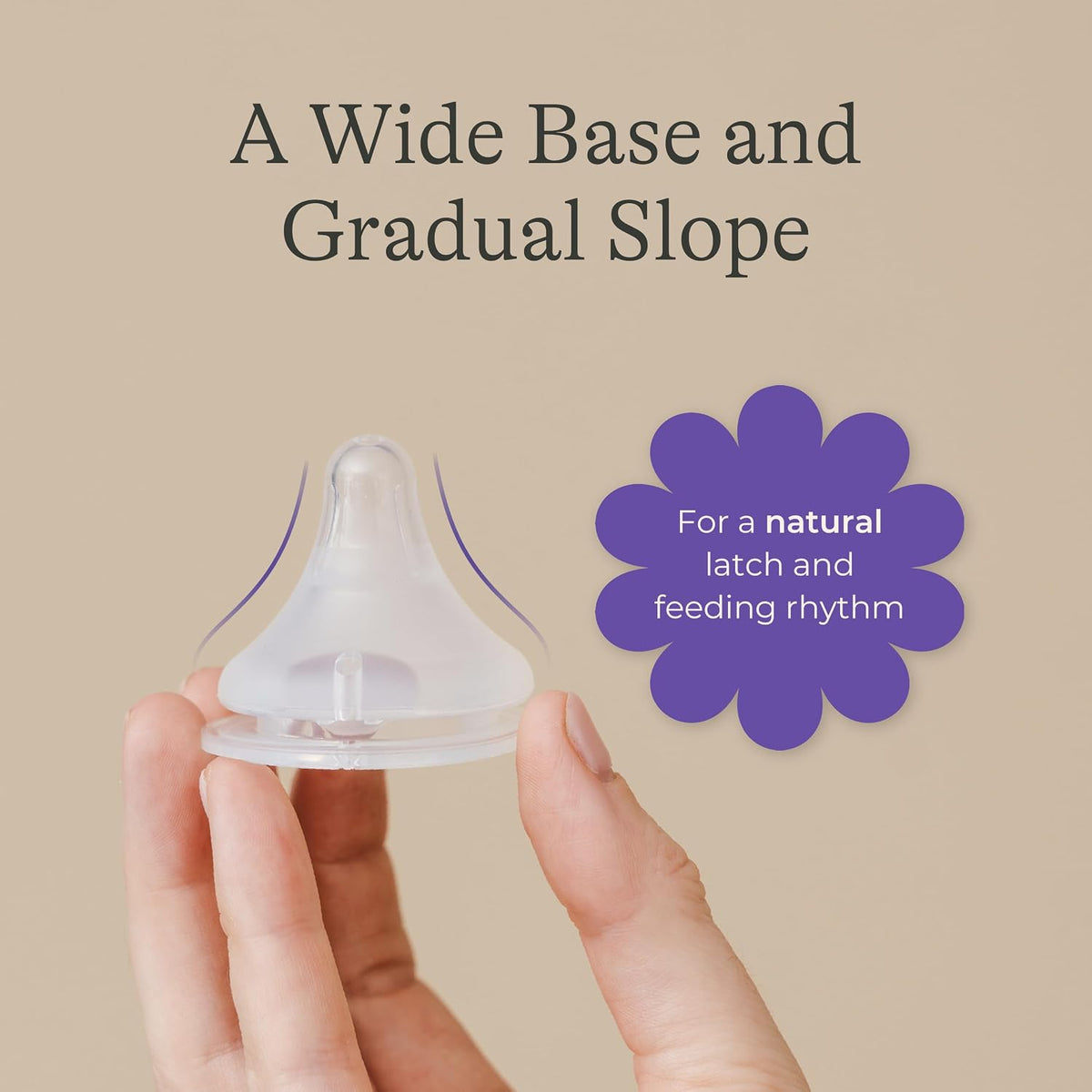 Lansinoh NaturalWave Baby Bottle Nipples, Slow Flow (S), 4 Count - Jansha Store