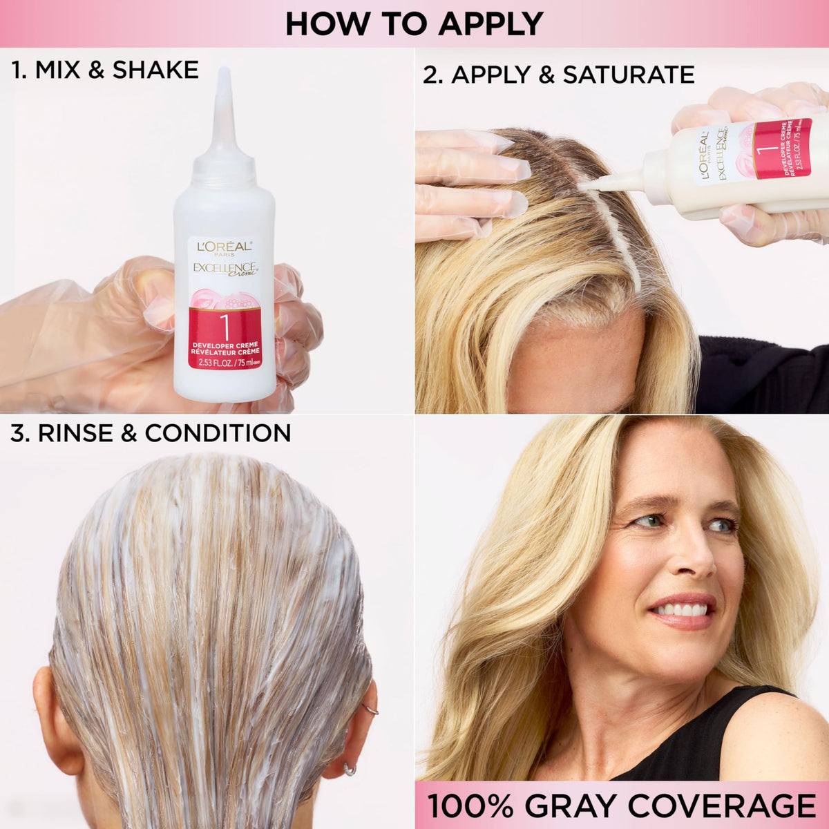 L'Oreal Paris Excellence Crème Permanent Hair Dye, Triple Care Hair Color with Hyaluronic Acid for 100% Gray Coverage, 4 Dark Brown, 1 Kit (Packaging May Vary) - Jansha Store