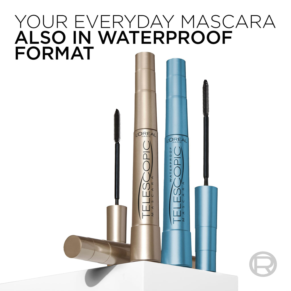 L’Oreal Paris Original Telescopic Mascara, Lengthening, Blackest Black - Jansha Store