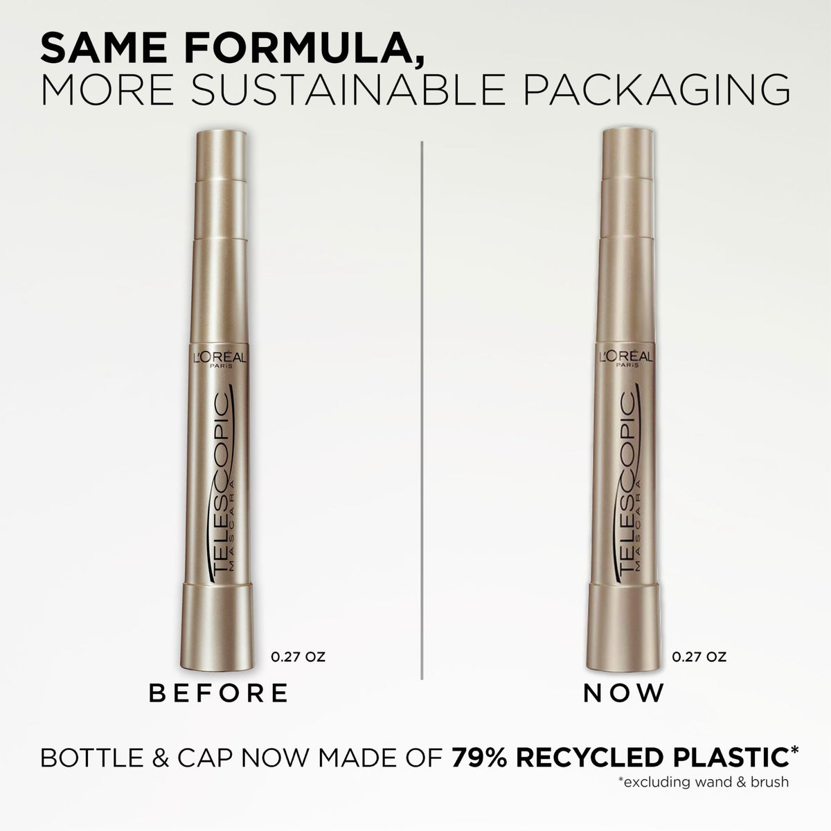 L’Oreal Paris Original Telescopic Mascara, Lengthening, Blackest Black - Jansha Store