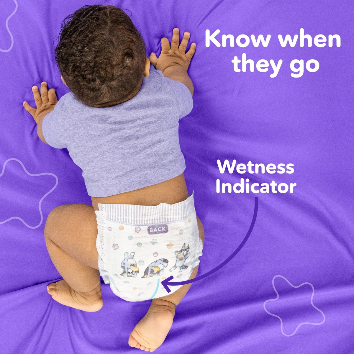 Luvs Size 8 Baby Diapers, Platinum Protection Bluey Diapers for Day & Night,Size 8 (46+ lb), 108 Count - Jansha Store