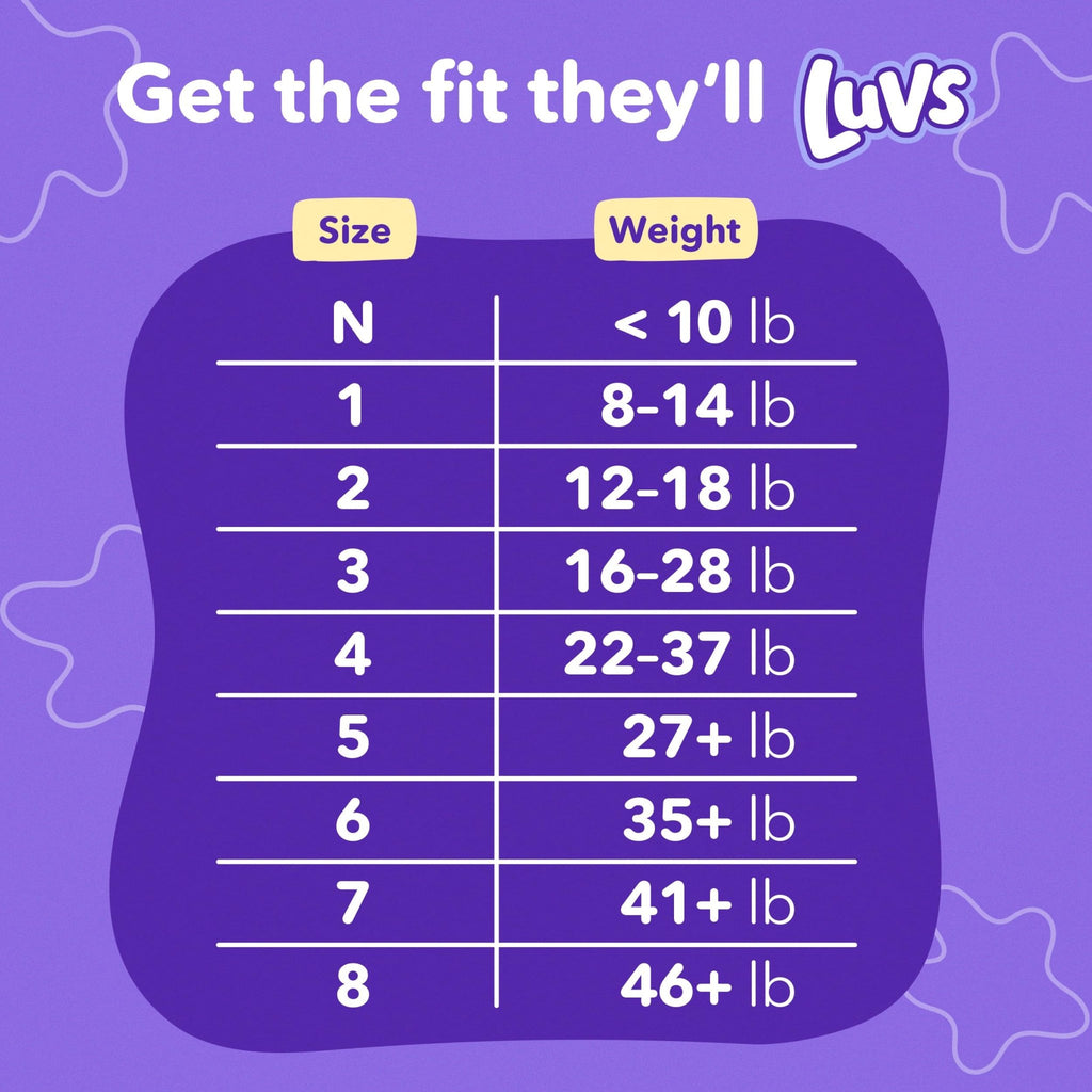 Luvs Size 8 Baby Diapers, Platinum Protection Bluey Diapers for Day & Night,Size 8 (46+ lb), 108 Count - Jansha Store