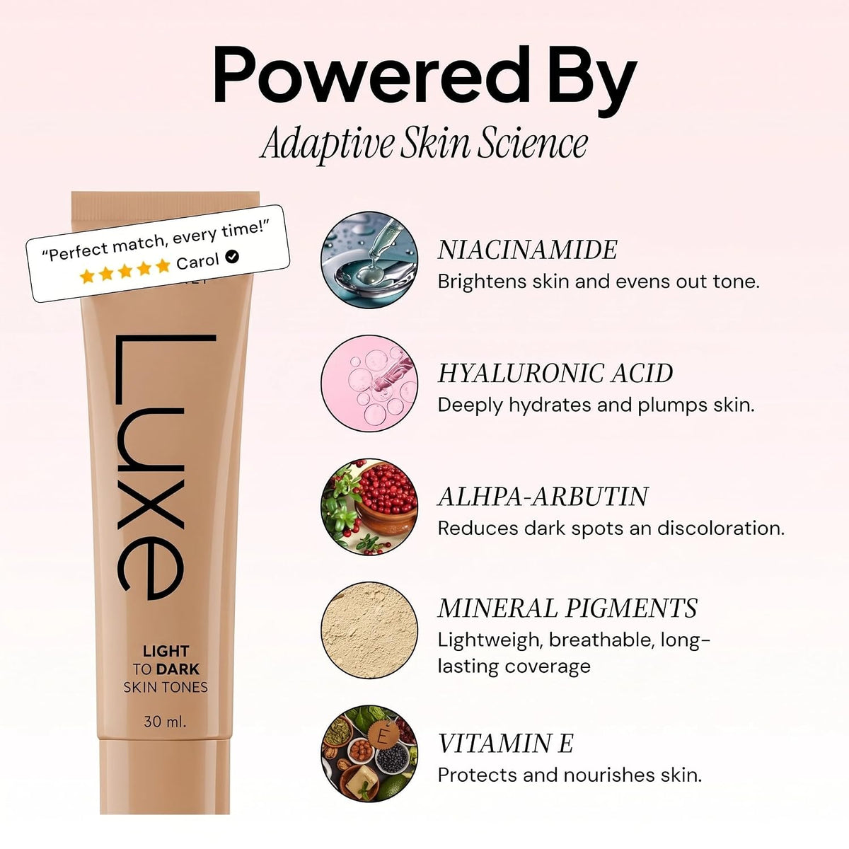 Luxe Color Changing Foundation – Medium - Jansha Store