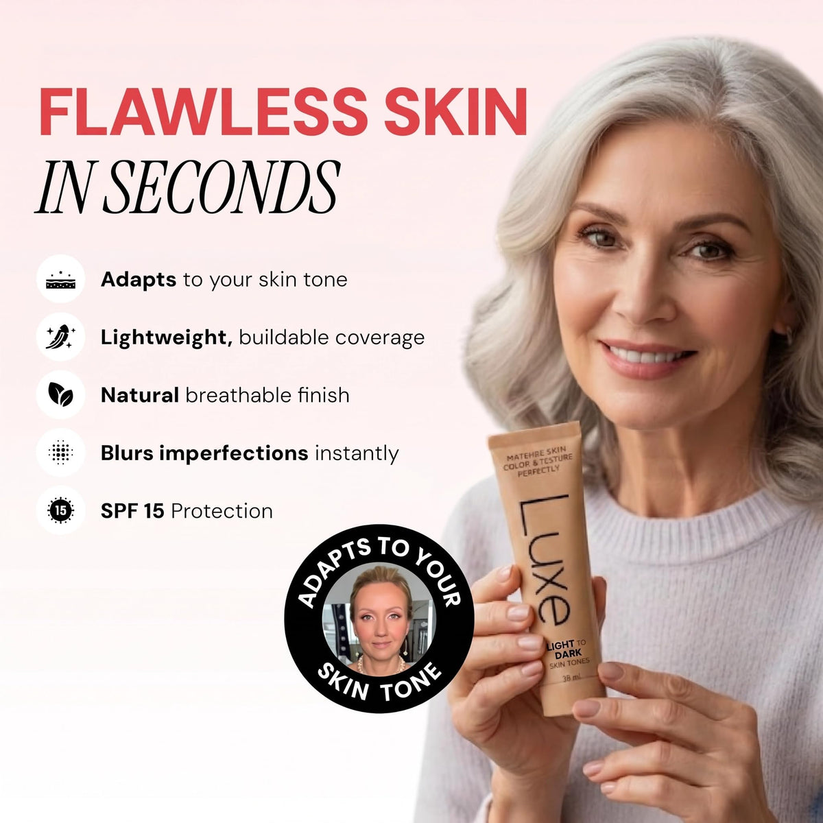 Luxe Color Changing Foundation – Medium - Jansha Store