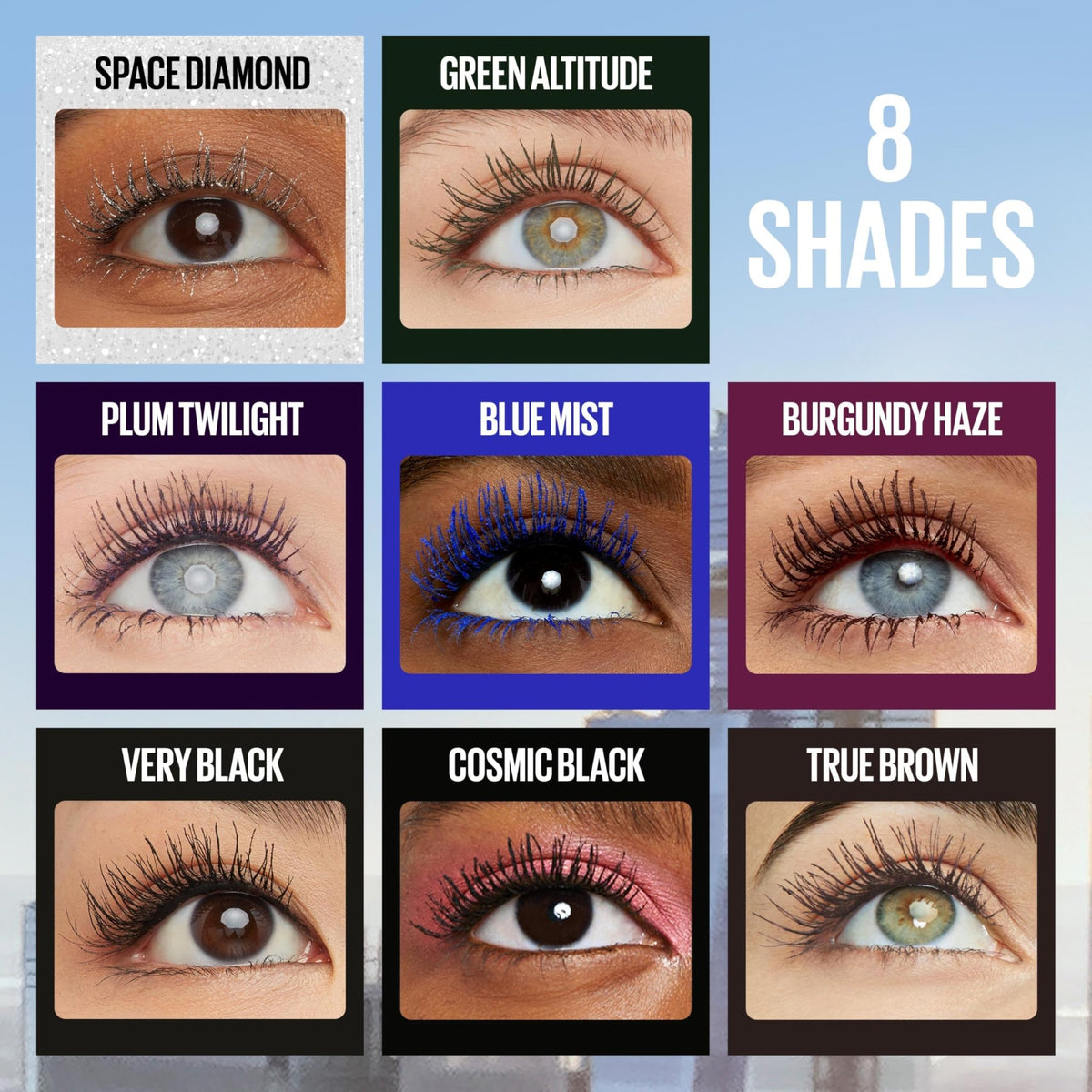 Maybelline Lash Sensational Sky High Washable Mascara Makeup, Volumizing, Lengthening, Defining, Curling, Multiplying, Buildable Formula, Blackest Black, 1 Count - Jansha Store
