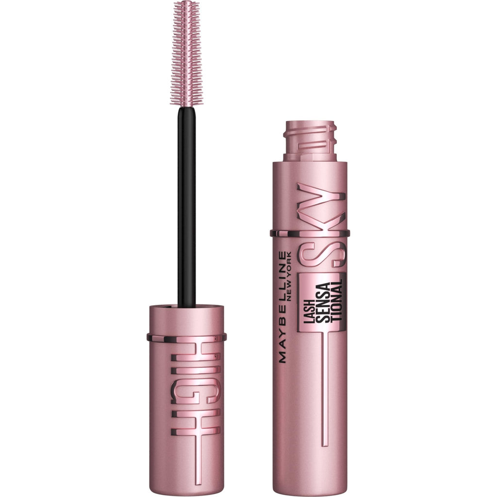 Maybelline Lash Sensational Sky High Washable Mascara Makeup, Volumizing, Lengthening, Defining, Curling, Multiplying, Buildable Formula, Blackest Black, 1 Count - Jansha Store