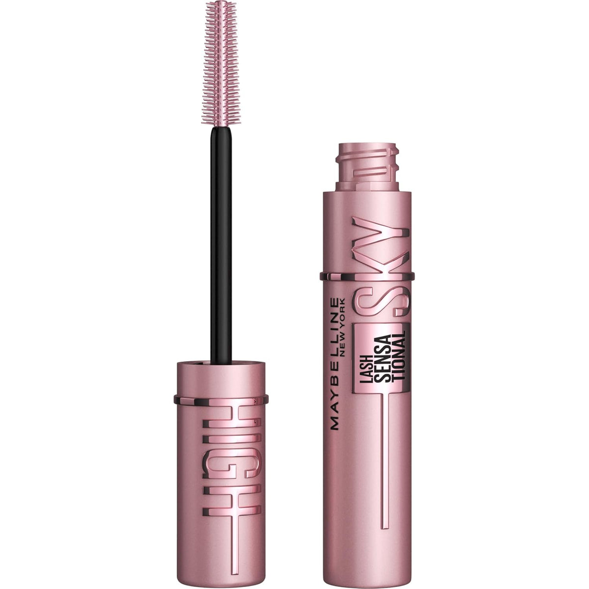 Maybelline Lash Sensational Sky High Washable Mascara Makeup, Volumizing, Lengthening, Defining, Curling, Multiplying, Buildable Formula, Blackest Black, 1 Count - Jansha Store