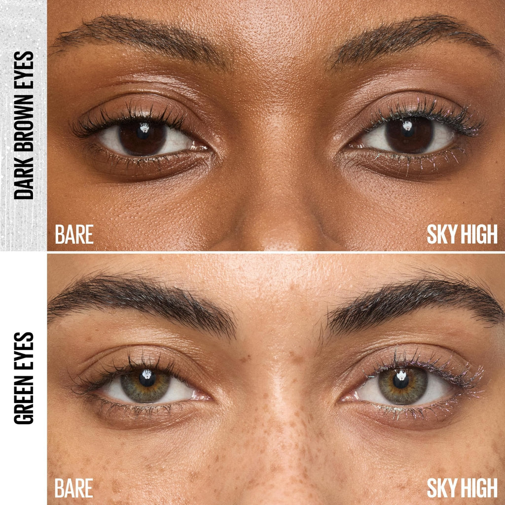 Maybelline Lash Sensational Sky High Washable Mascara Makeup, Volumizing, Lengthening, Defining, Curling, Multiplying, Buildable Formula, Blackest Black, 1 Count - Jansha Store