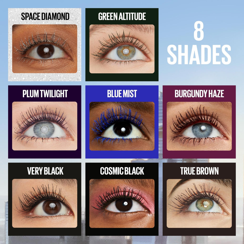 Maybelline Lash Sensational Sky High Washable Mascara Makeup, Volumizing, Lengthening, Defining, Curling, Multiplying, Buildable Formula, Blackest Black, 1 Count - Jansha Store