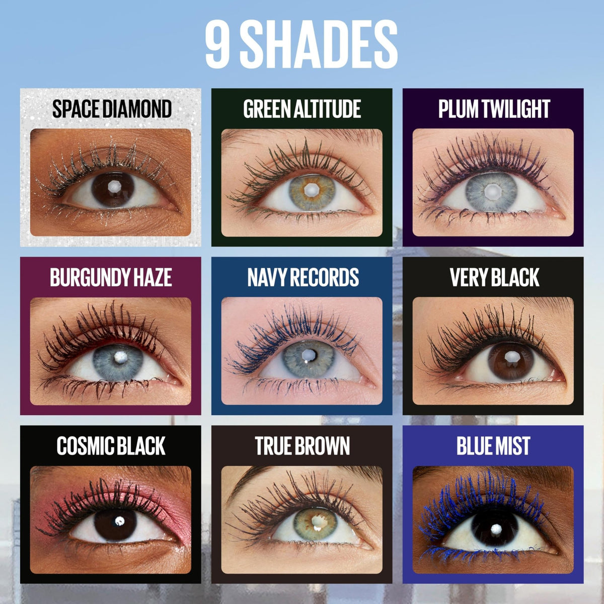 Maybelline Lash Sensational Sky High Washable Mascara Makeup, Volumizing, Lengthening, Defining, Curling, Multiplying, Buildable Formula, Blackest Black, 1 Count - Jansha Store