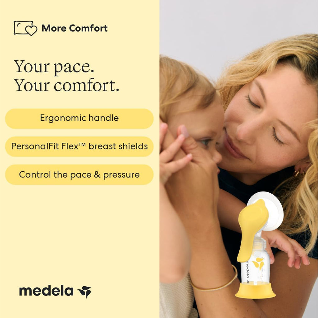 Medela Harmony Manual Breast Pump, On-the-Go, More Milk Output - Jansha Store