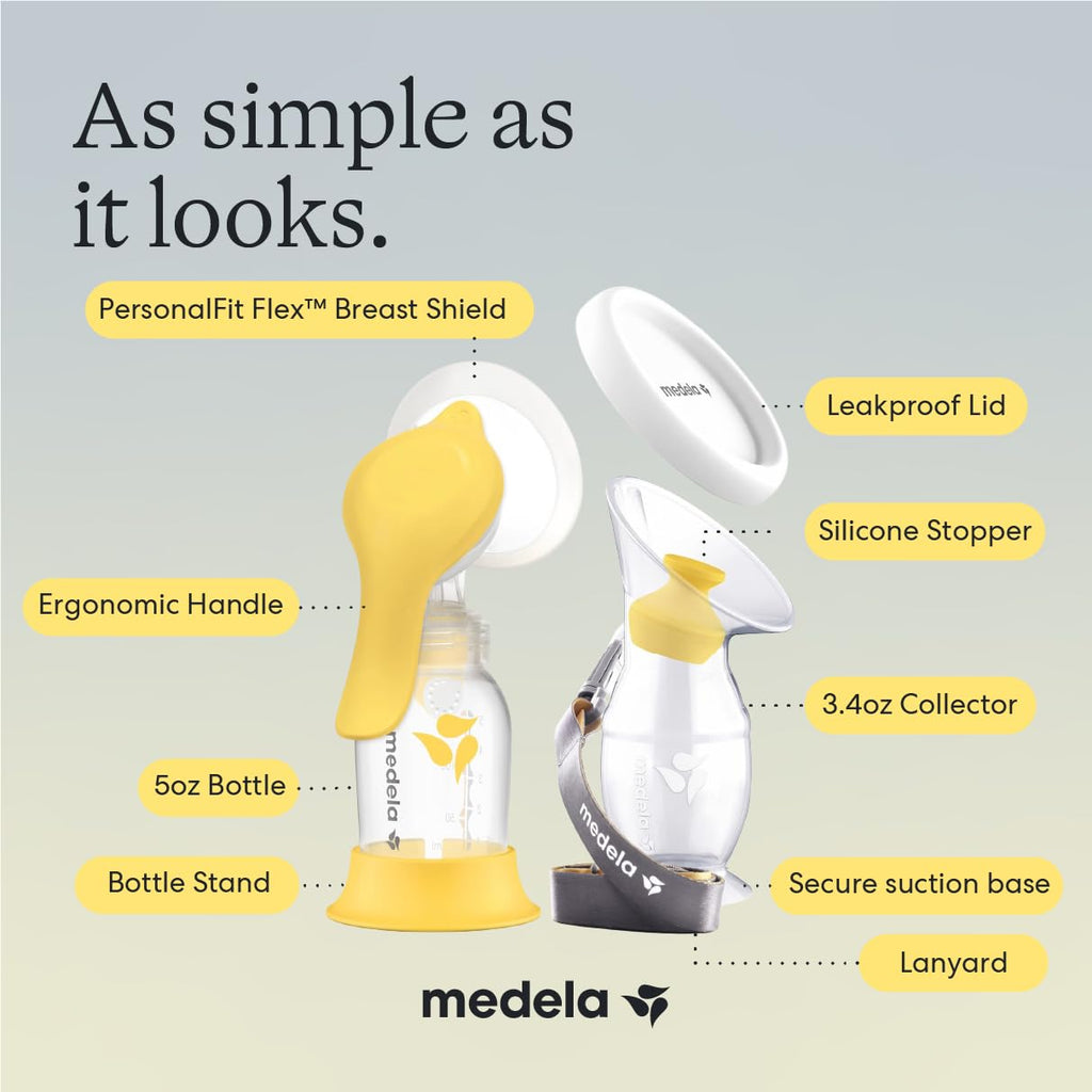 Medela Harmony Manual Breast Pump, On-the-Go, More Milk Output - Jansha Store