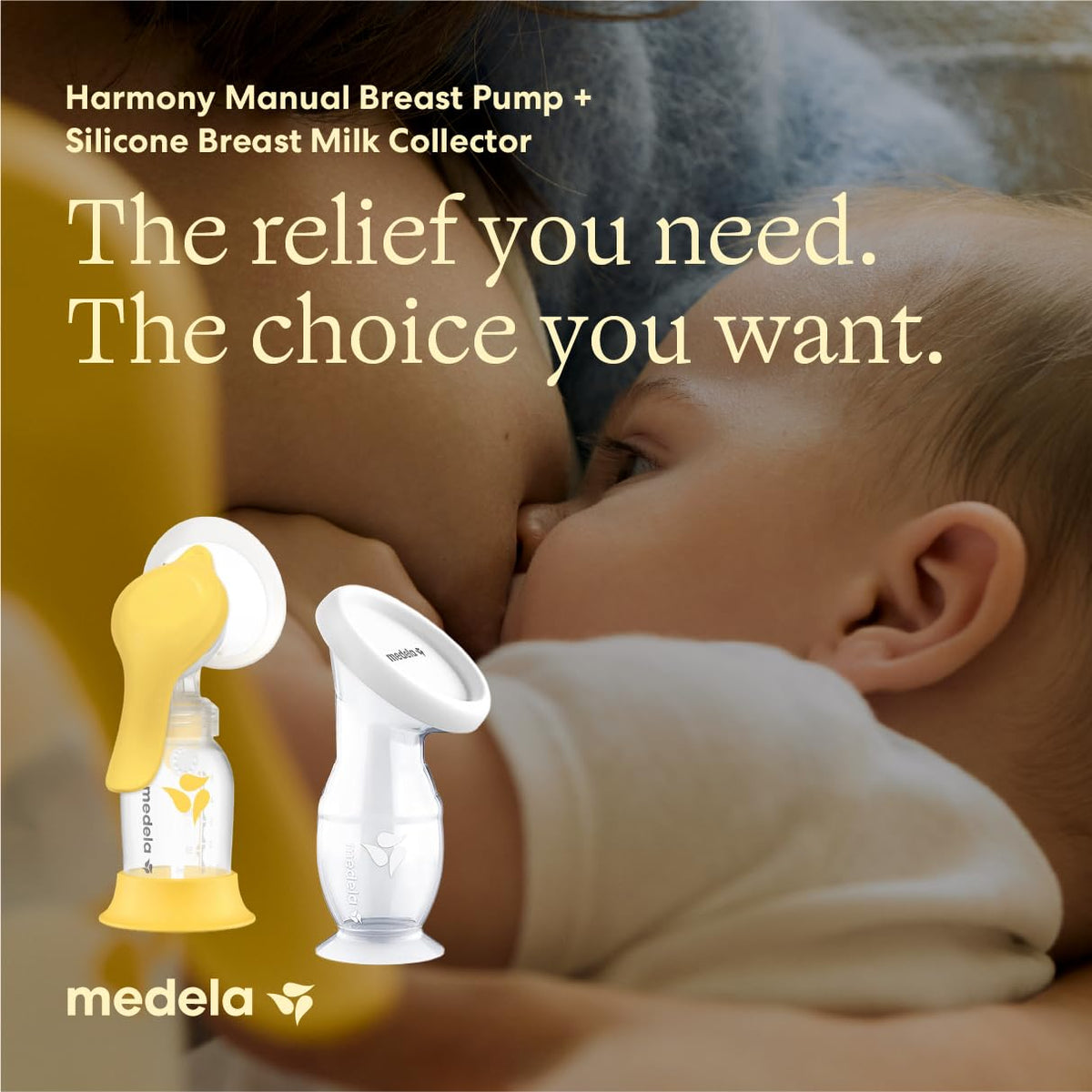 Medela Harmony Manual Breast Pump, On-the-Go, More Milk Output - Jansha Store