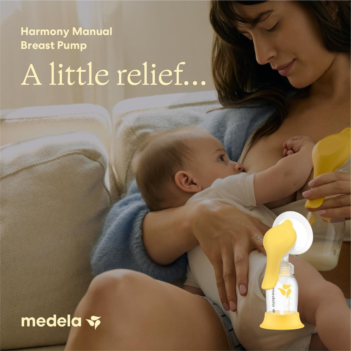 Medela Harmony Manual Breast Pump, On-the-Go, More Milk Output - Jansha Store