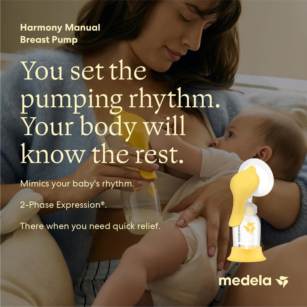 Medela Harmony Manual Breast Pump, On-the-Go, More Milk Output - Jansha Store