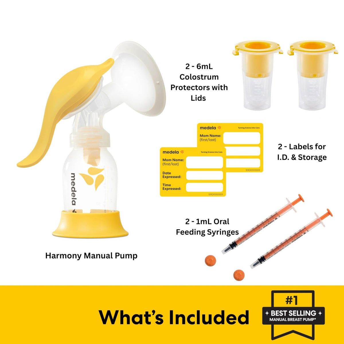 Medela Harmony Manual Breast Pump, On-the-Go, More Milk Output - Jansha Store