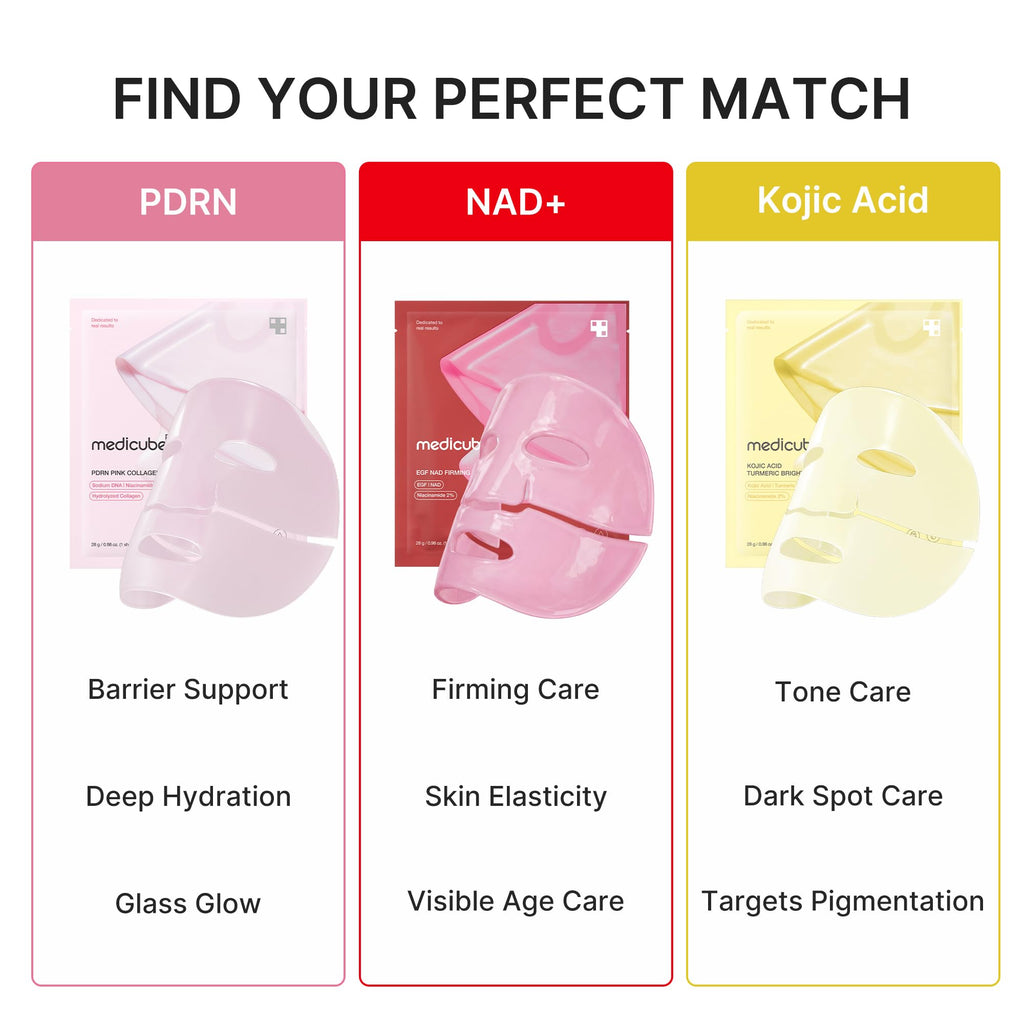 medicube Jelly Gel Mask with Salmon DNA PDRN Pink Collagen, 4EA - Jansha Store