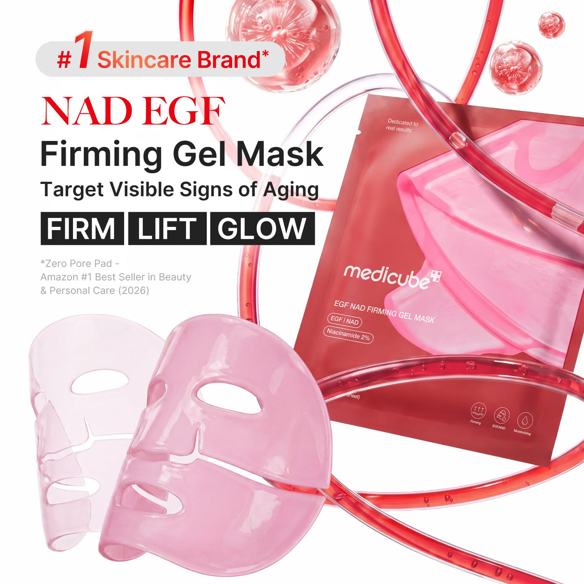 medicube Jelly Gel Mask with Salmon DNA PDRN Pink Collagen, 4EA - Jansha Store