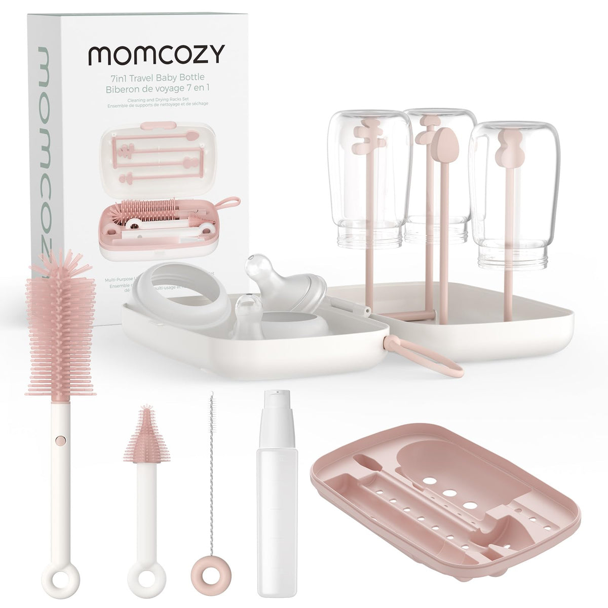 Momcozy Baby Bottle Brush Kit, Push-Press Foam Design, Green - Jansha Store