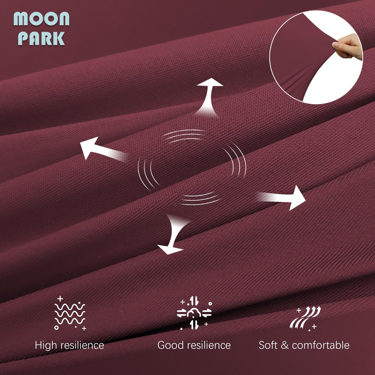 MOON PARK Pregnancy Pillows for Sleeping - U Shaped Full Body Maternity Pillow with Removable Cover - Support for Back, Legs, Belly, HIPS - 65 Inch - Purple - Jansha Store