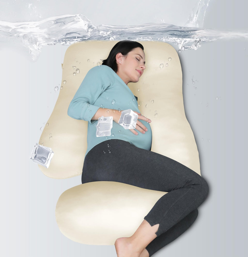 MOON PARK Pregnancy Pillows for Sleeping - U Shaped Full Body Maternity Pillow with Removable Cover - Support for Back, Legs, Belly, HIPS - 65 Inch - Purple - Jansha Store