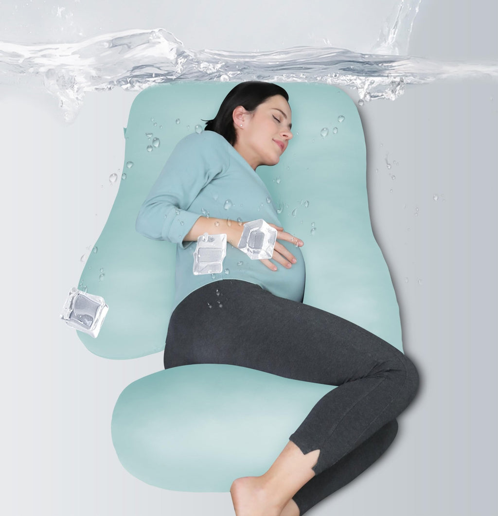 MOON PARK Pregnancy Pillows for Sleeping - U Shaped Full Body Maternity Pillow with Removable Cover - Support for Back, Legs, Belly, HIPS - 65 Inch - Purple - Jansha Store